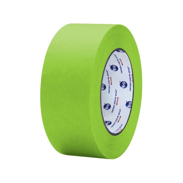 Masking Tape, 2x60 yd., PK24, 2" W x 60 yds L, Light Green, 24 PK
